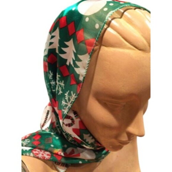 Vintage Christmas Snowman Polyester Scarf - Picture 5 of 7
